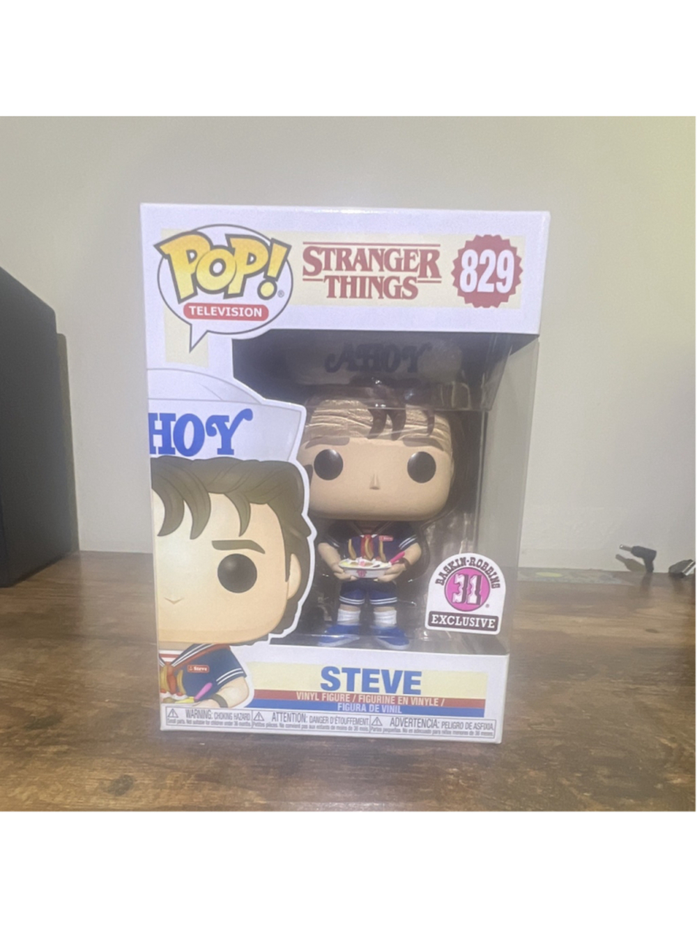 Funko Pop! Stranger Things Steve #829 Baskin-Robbins Exclusive
